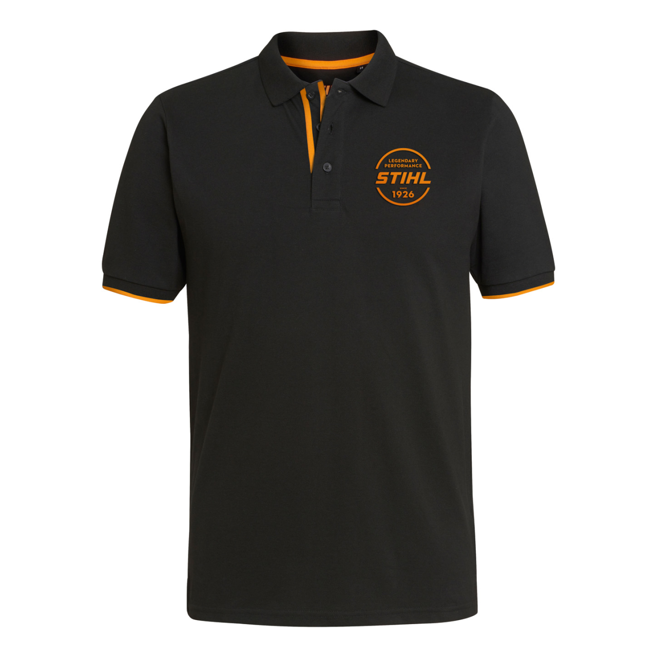 Poloshirt LOGO-CIRCLE schwarz